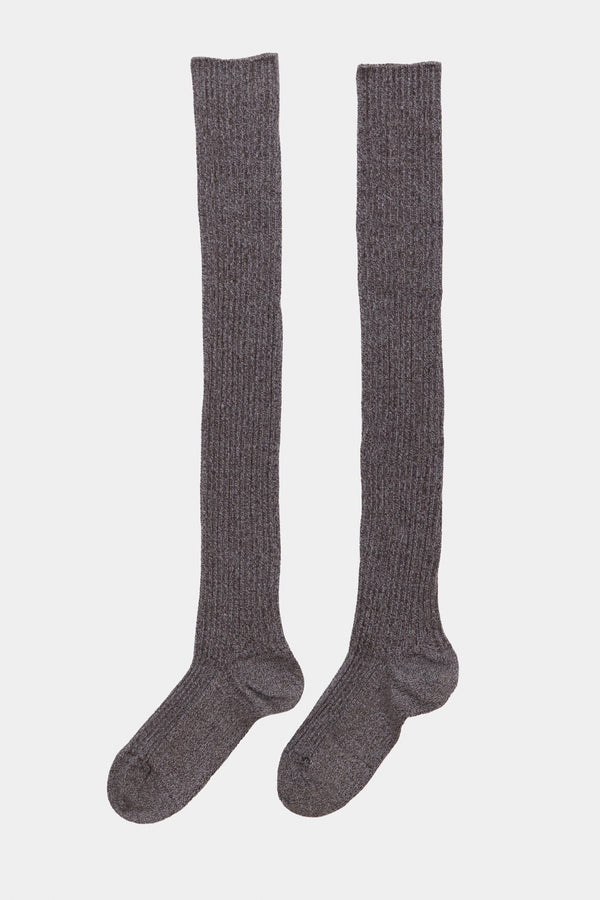 BASERANGE Cotton Stockings KOK KTOK Series France BAS-SOOK-CR-AU25-GREY BROWN MELANGE (KOK KTOK SOOK SOTOK)